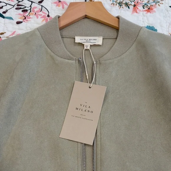 LA VILA MILANO Women's Olive Bomber Jacket - Picture 5 of 10